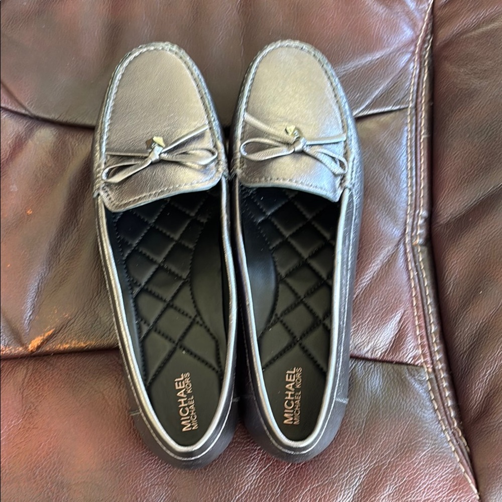 Michael Kors Metallic Loafers